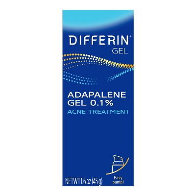 Differin Retinoid Acne Treatment; Adapalene Gel 0.1% 45g/1.6oz - Imperfect Box