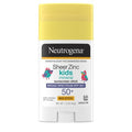 Neutrogena Sheer Zinc Kids Sunscreen Stick SPF 50 1.5 fl oz - Imperfect Container