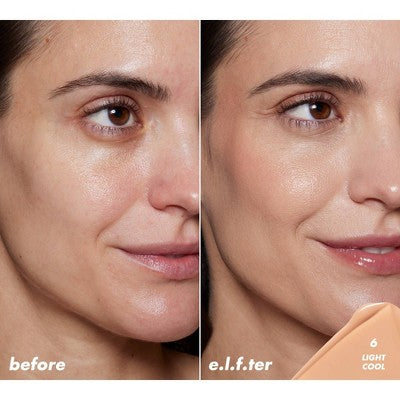 e.l.f. Halo Glow Skin Tint Light Coverage Foundation - Mineral SPF 50 - 6 Light Cool - 1 fl oz