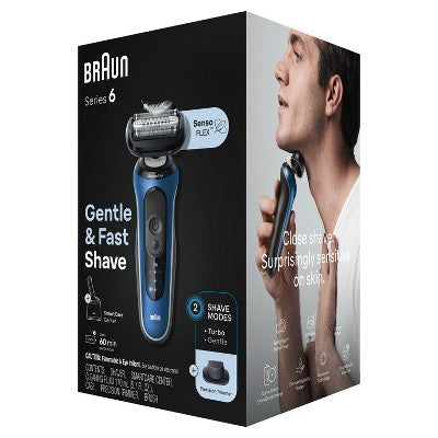 Braun Series 6-6172cc Rechargeable Wet & Dry Shaver + Smart Care Center - New