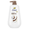 Dove Restore Body Wash Pump Coconut; Cocoa Butter 24hr Lotion 30.6 fl oz - New