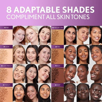 COVERGIRL Simply Ageless Skin Perfector Essence Vegan Foundation 80 Deep 1 fl oz - Imperfect Container