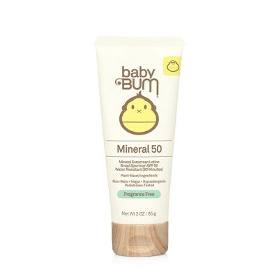 Baby Bum Mineral Sunscreen Lotion SPF 50 3oz - Imperfect Container