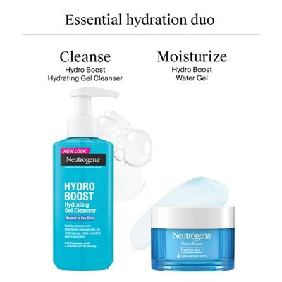 Neutrogena Hydro Boost Hydrating Gel Facial Cleanser; Hyaluronic Acid 7.8 fl oz - New