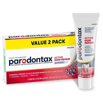Parodontax Active Gum Repair Whitening Toothpaste 6.8oz/2pk - Missing Box
