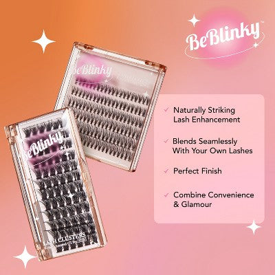 BeBlinky False Eyelash Clusters Narrow Band, Wispy 120ct - New