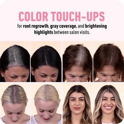 BOLDIFY Root Touch Up Powder with Brush, Covers Thinning Hair & Grays, Water-Resistant Light Blonde - Imperfect Box