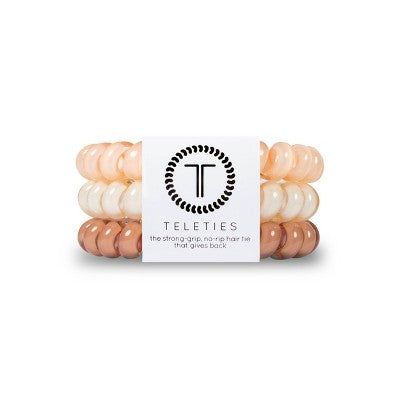 TELETIES For the Love of Nudes Large Hair Ties 3pc - Imperfect Box