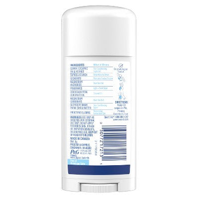 Secret Dry Feel Whole Body Deodorant Light & Fresh 2.4oz - New