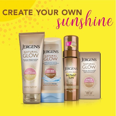 Jergens Natural Glow Instant Moisturizing Self Tanner Tanning Foam Deep Bronze 6 fl oz - New