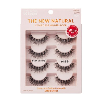 KISS Products The New Natural False Eyelashes Pearl Earring 4ct - Imperfect Box