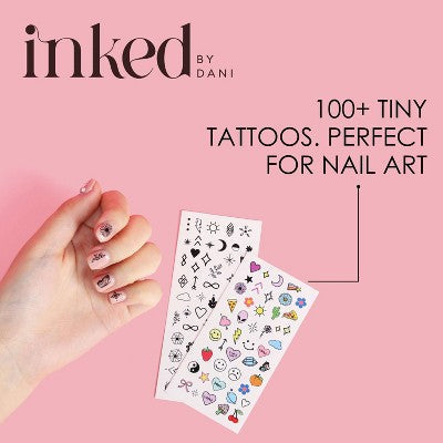 JAPONESQUE Nailed It! Art Kit. Inked By Dani Nail Art Tattoos 6pc - New