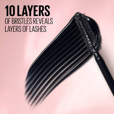 Maybelline Lash Waterproof Sensational Lengthening Mascara Blackest Black 0.32 fl oz - Imperfect Box