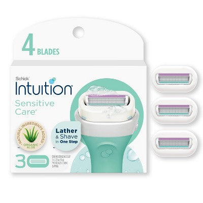 Schick Intuition Sensitive Care Womens Razor Blade Refills 3 ct - Imperfect Box