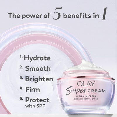 Olay Super Cream Face Moisturizer with Sunscreen SPF 30 1.7oz - Missing Box