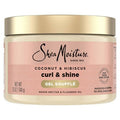 SheaMoisture Coconut and Hibiscus Curling Gel For Thick Curly Hair 12oz - Impefect Container