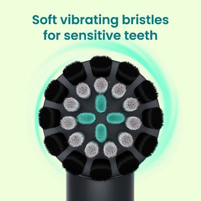 quip Rev Oscillating Brush Head Refill- Black 2pk - Imperfect Box