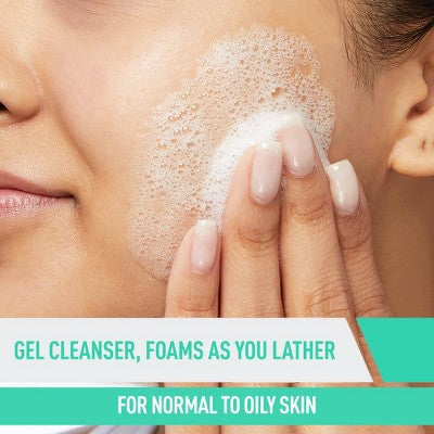 CeraVe Foaming Face Wash with Hyaluronic Acid and Niacinamide for Oily Skin 16 fl oz - Imperfect Container