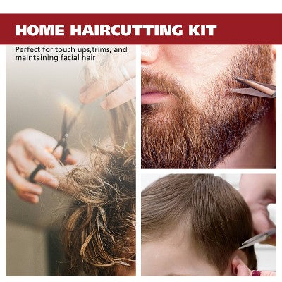 Wahl Haircutting Scissors and Accessory Kit with Shears, Blade Guard, Spray Bottle, Comb, Neck Duster & Cape - New