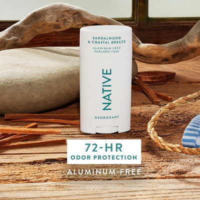 Native Limited Edition Fall Getaway Deodorant Sandalwood & Coastal Breeze 2.65oz - Imperfect Container