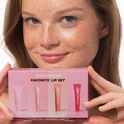 Vitamasques Stocking Stuffer Favorite Lip Gift Set 4ct - Imperfect Box