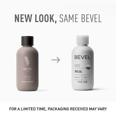 Bevel Men's Face Gel with Tea Tree Oil; Vitamin C 4 fl oz - Imperfect Container