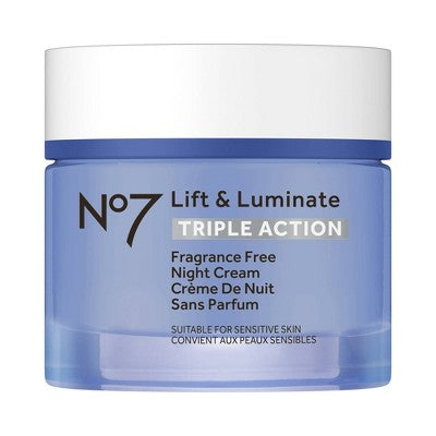 No7 Lift & Luminate Triple Action Night Cream 1.69 fl oz - Imperfect Box