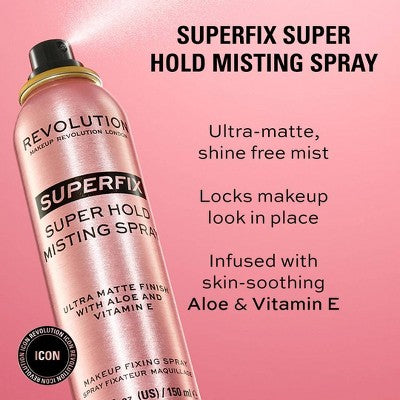 Makeup Revolution SuperFix Misting Spray 5.0 fl oz - Imperfect Container