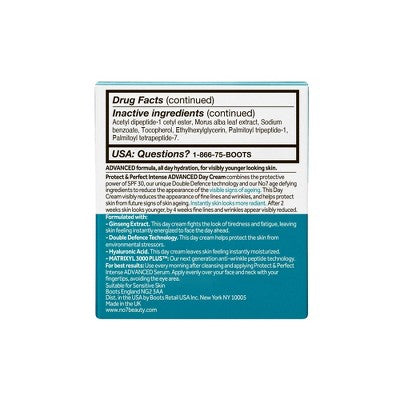 No7 Protect & Perfect Intense Advanced Day Cream with SPF 30 1.69 fl oz - Imperfect Box
