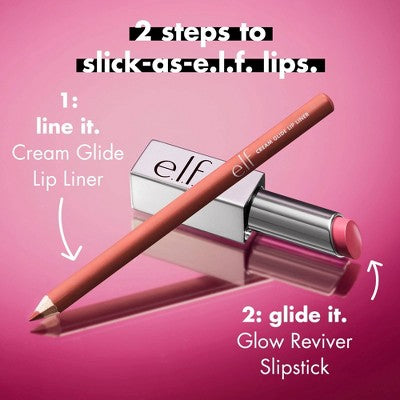 e.l.f. Glow Reviver Slipstick Rose Latte 0.11oz - Imperfect Box