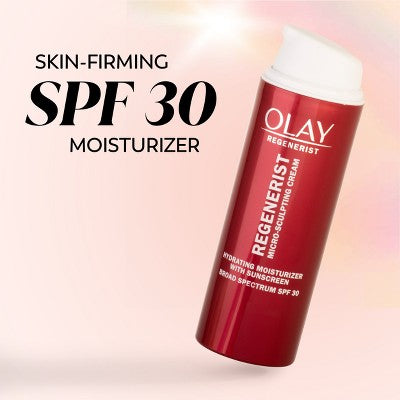 Olay Regenerist Micro-Sculpting Cream Face Moisturizer SPF 30  1.7 fl oz - Imperfect Box