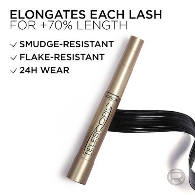 L'Oreal Paris Telescopic Original Mascara 905 Black 0.27 fl oz - New