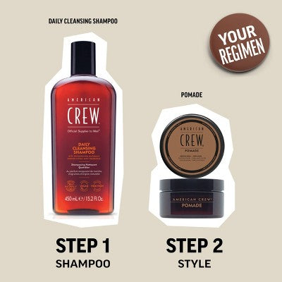 American Crew Men's Medium Hold; High Shine Hair Pomade Gel 3oz - Imperfect Container