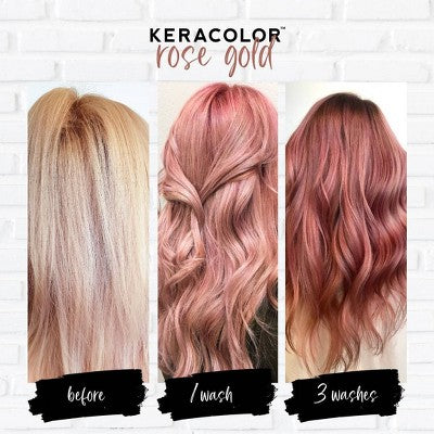 Keracolor Color + Clenditioner Temporary Hair Color Rose Gold 12 fl oz - Imperfect Container
