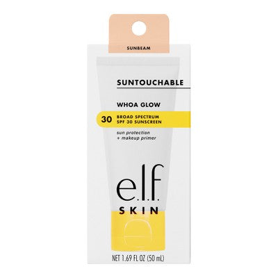 e.l.f. SKIN Suntouchable Whoa Glow Primer Sunbeam SPF 30 1.69oz - New