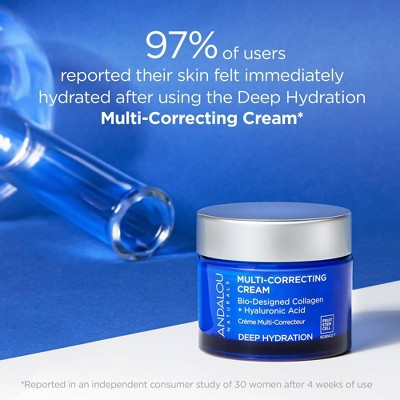 Andalou Naturals Deep Hydration Multi-Correcting Face Cream 1.7 fl oz - New
