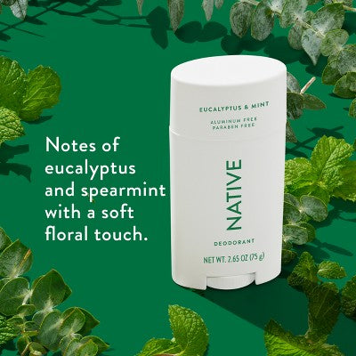 Native Solid Deodorant Eucalyptus & Mint  2.65oz - New