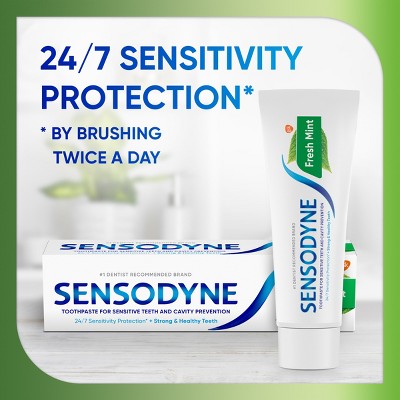 Sensodyne Fresh Mint Sensitivity Protection 2pk Toothpaste - Missing Box