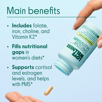 Love Wellness Daily Love Women's Multivitamin 60ct - New