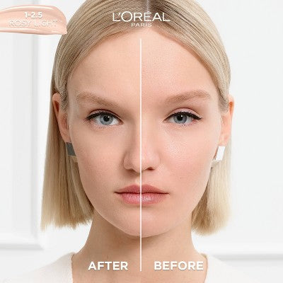 L'Oreal Paris True Match Hyaluronic Tinted Serum 1-2.5 Rosy Light 1 fl oz - Imperfect Container