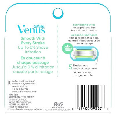 Venus Extra Smooth Women's Razor Blade Refills 4ct - Missing Box