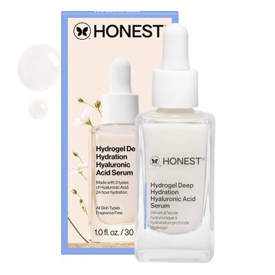 Honest Beauty Hydrogel Deep Hydration Hyaluronic Acid Serum with Rambutan 1 fl oz - Imperfect Boz