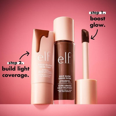 e.l.f. Halo Glow Liquid Filter Highlighter 2 Fair/Light 1.06 fl oz - New