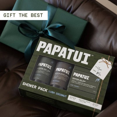 Papatui Men's Shower Pack Lush Coconut 3ct - Imperfect Box