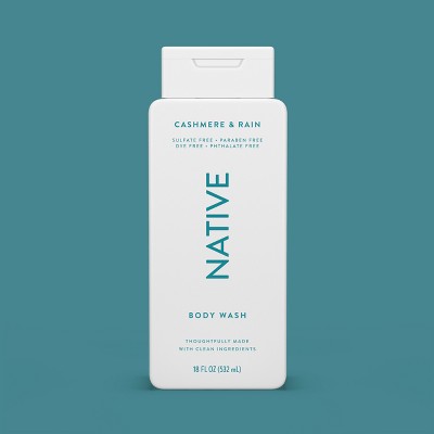 Native Body Wash Cashmere & Rain Sulfate Free 18 fl oz - Imperfect Container