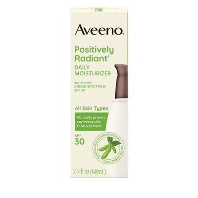 Aveeno Positively Radiant Sheer Daily Moisturizer SPF 30 2.3 fl oz - Missing Box