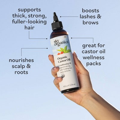 Sky Organics Castor Oil 8 fl oz - New