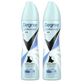 Degree Ultra Clear Black + White Pure Clean Antiperspirant & Deodorant Dry Spray 3.8oz/2ct - New