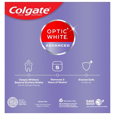 Colgate Optic White Whitening Toothpaste Sparkling White 3.2oz/3pk - Missing Box