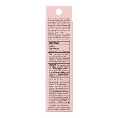 e.l.f. Halo Glow Skin Tint Foundation Mineral SPF 50 2 Fair Warm 1 fl oz - Imperfect Box